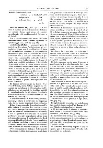 Supplemento annuale alla Enciclopedia di chimica scientifica e industriale colle applicazioni all'agricoltura ed industrie agronomiche ...