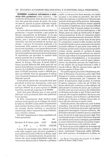 Supplemento annuale alla Enciclopedia di chimica scientifica e industriale colle applicazioni all'agricoltura ed industrie agronomiche ...