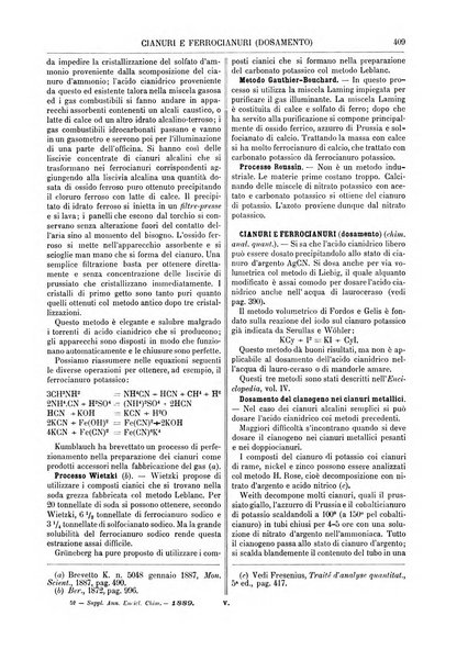 Supplemento annuale alla Enciclopedia di chimica scientifica e industriale colle applicazioni all'agricoltura ed industrie agronomiche ...