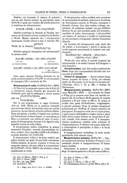 Supplemento annuale alla Enciclopedia di chimica scientifica e industriale colle applicazioni all'agricoltura ed industrie agronomiche ...