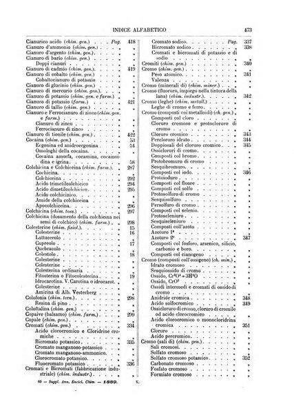 Supplemento annuale alla Enciclopedia di chimica scientifica e industriale colle applicazioni all'agricoltura ed industrie agronomiche ...