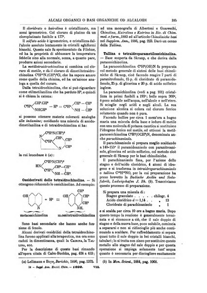 Supplemento annuale alla Enciclopedia di chimica scientifica e industriale colle applicazioni all'agricoltura ed industrie agronomiche ...