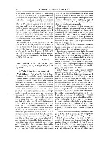 Supplemento annuale alla Enciclopedia di chimica scientifica e industriale colle applicazioni all'agricoltura ed industrie agronomiche ...