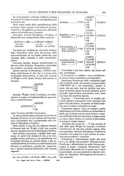 Supplemento annuale alla Enciclopedia di chimica scientifica e industriale colle applicazioni all'agricoltura ed industrie agronomiche ...