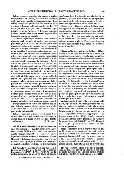 Supplemento annuale alla Enciclopedia di chimica scientifica e industriale colle applicazioni all'agricoltura ed industrie agronomiche ...