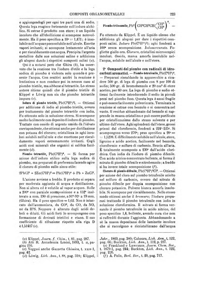 Supplemento annuale alla Enciclopedia di chimica scientifica e industriale colle applicazioni all'agricoltura ed industrie agronomiche ...