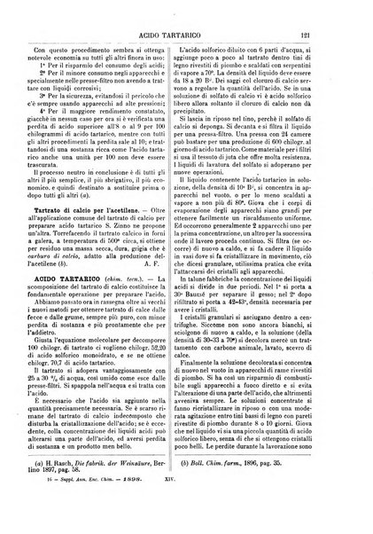 Supplemento annuale alla Enciclopedia di chimica scientifica e industriale colle applicazioni all'agricoltura ed industrie agronomiche ...