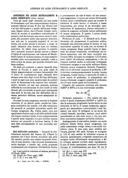 Supplemento annuale alla Enciclopedia di chimica scientifica e industriale colle applicazioni all'agricoltura ed industrie agronomiche ...