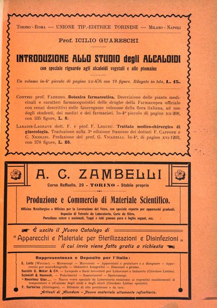 Supplemento annuale alla Enciclopedia di chimica scientifica e industriale colle applicazioni all'agricoltura ed industrie agronomiche ...