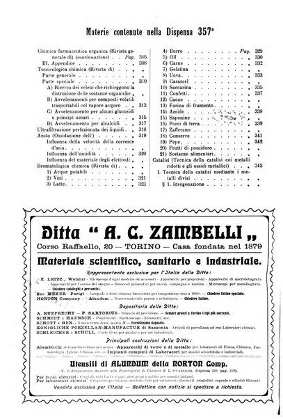 Supplemento annuale alla Enciclopedia di chimica scientifica e industriale colle applicazioni all'agricoltura ed industrie agronomiche ...