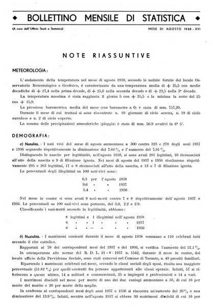 Taranto rassegna del Comune