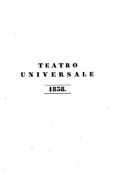 Teatro universale raccolta enciclopedica e scenografica