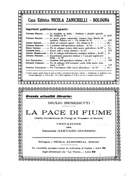 La terra rassegna mensile illustrata della ricostruzione italiana