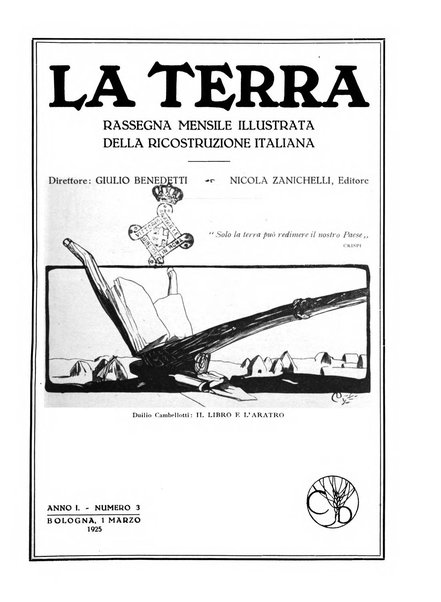 La terra rassegna mensile illustrata della ricostruzione italiana