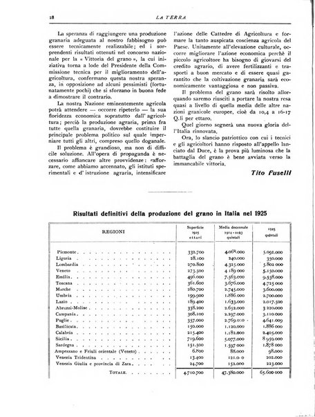 La terra rassegna mensile illustrata della ricostruzione italiana