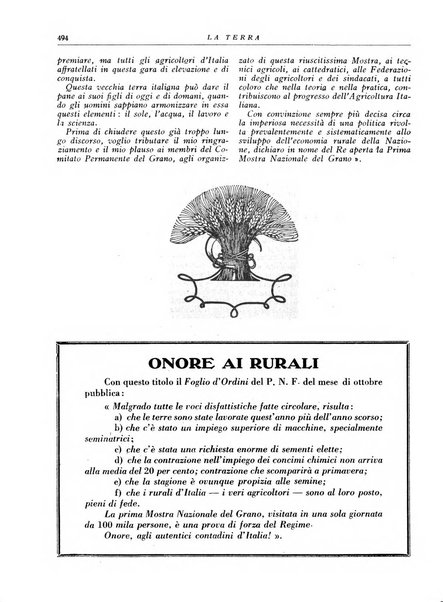 La terra rassegna mensile illustrata della ricostruzione italiana