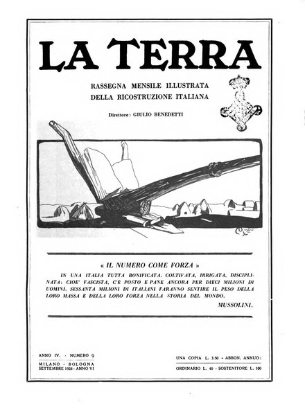 La terra rassegna mensile illustrata della ricostruzione italiana