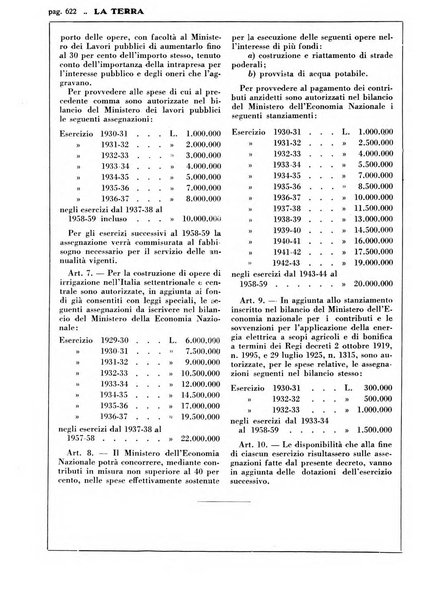 La terra rassegna mensile illustrata della ricostruzione italiana