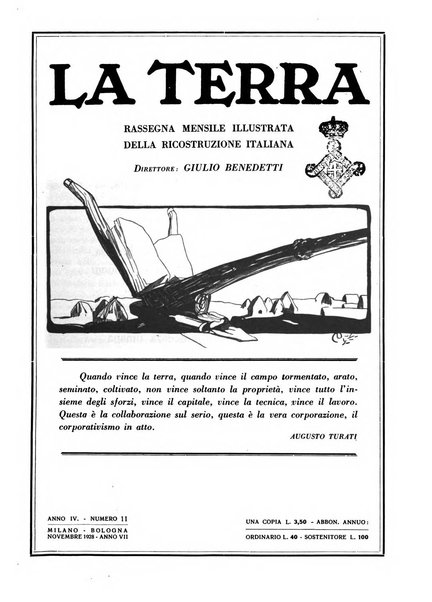 La terra rassegna mensile illustrata della ricostruzione italiana