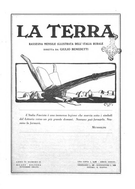 La terra rassegna mensile illustrata della ricostruzione italiana