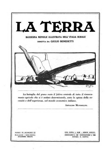 La terra rassegna mensile illustrata della ricostruzione italiana