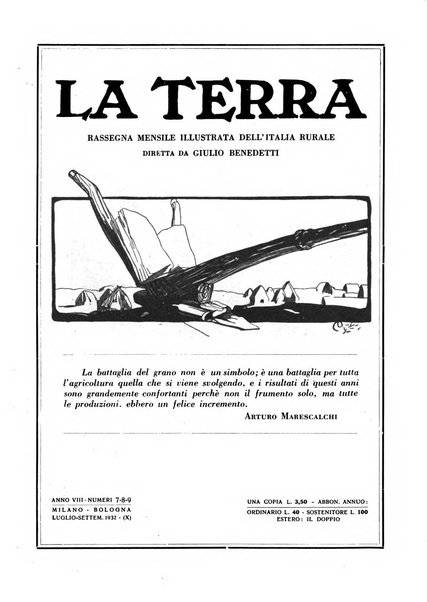 La terra rassegna mensile illustrata della ricostruzione italiana