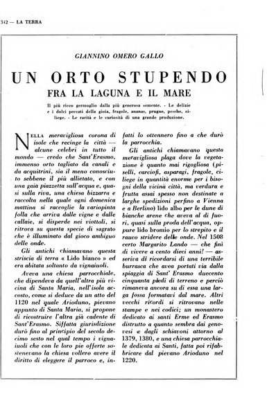 La terra rassegna mensile illustrata della ricostruzione italiana