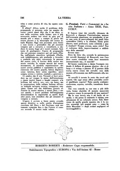 La terra rassegna mensile illustrata della ricostruzione italiana