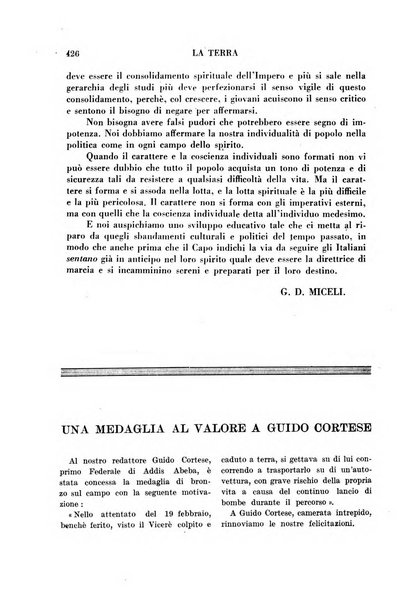 La terra rassegna mensile illustrata della ricostruzione italiana