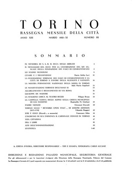 Torino rivista mensile municipale