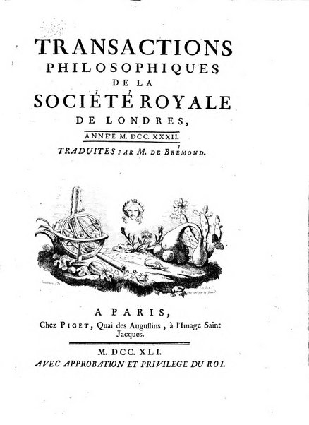 Transactions philosophiques de la Societe royale de Londres..