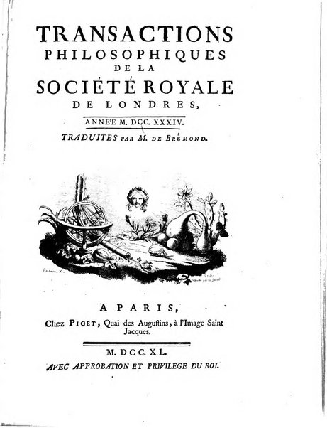 Transactions philosophiques de la Societe royale de Londres..