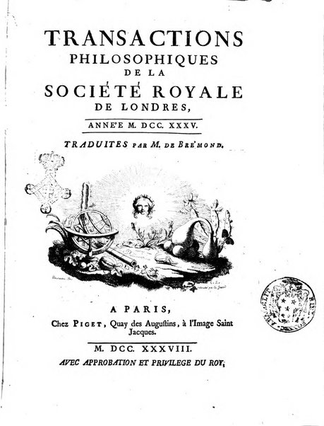 Transactions philosophiques de la Societe royale de Londres..