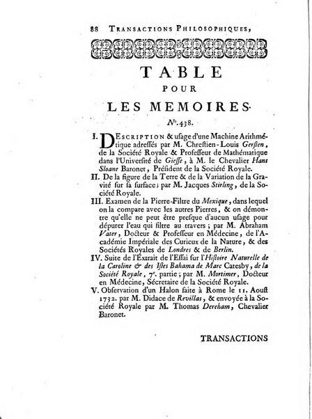 Transactions philosophiques de la Societe royale de Londres..