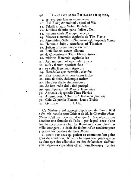 Transactions philosophiques de la Societe royale de Londres..