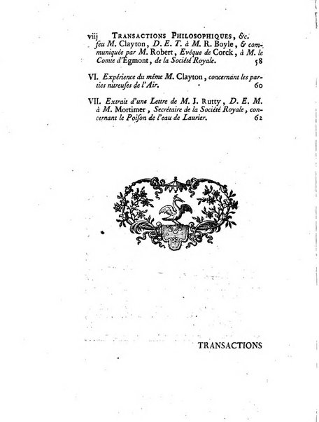 Transactions philosophiques de la Societe royale de Londres..