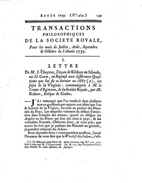 Transactions philosophiques de la Societe royale de Londres..