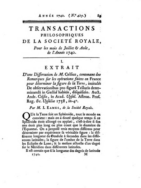 Transactions philosophiques de la Societe royale de Londres..