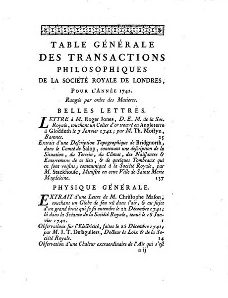 Transactions philosophiques de la Societe royale de Londres..