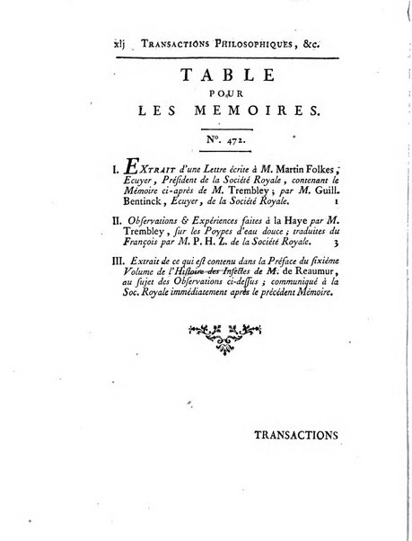 Transactions philosophiques de la Societe royale de Londres..