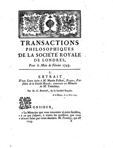 Transactions philosophiques de la Societe royale de Londres..