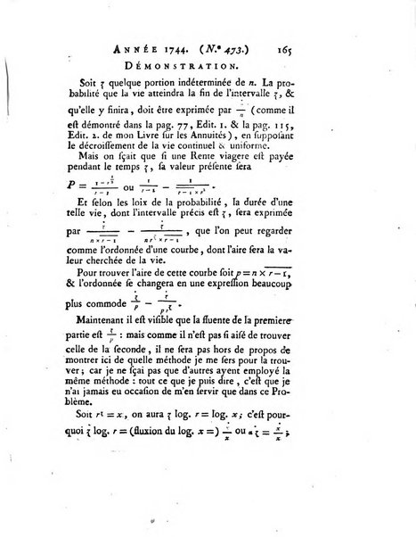 Transactions philosophiques de la Societe royale de Londres..