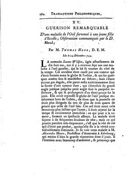 Transactions philosophiques de la Societe royale de Londres..