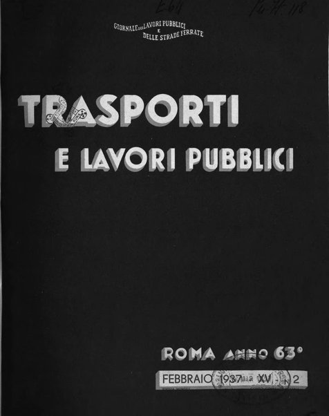 Trasporti e lavori pubblici giornale dei trasporti e dei lavori pubblici