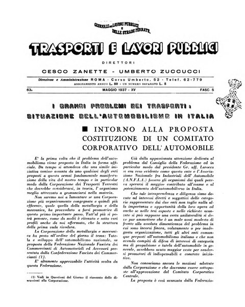 Trasporti e lavori pubblici giornale dei trasporti e dei lavori pubblici