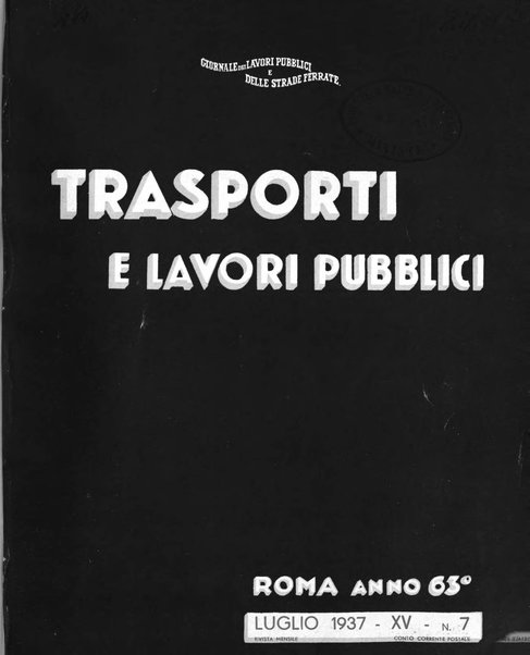 Trasporti e lavori pubblici giornale dei trasporti e dei lavori pubblici