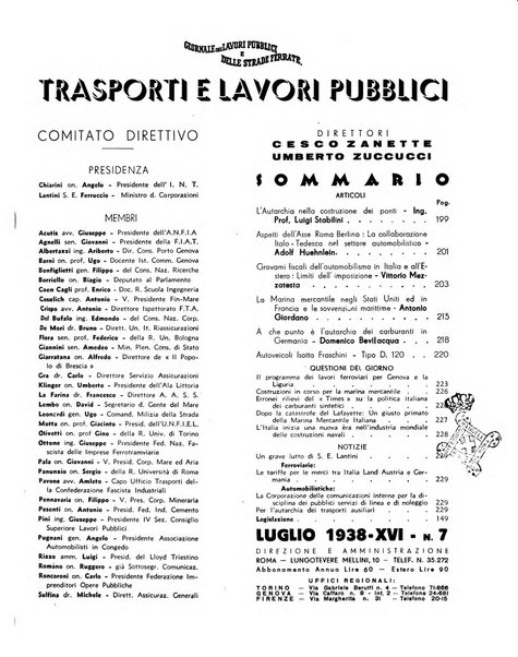 Trasporti e lavori pubblici giornale dei trasporti e dei lavori pubblici