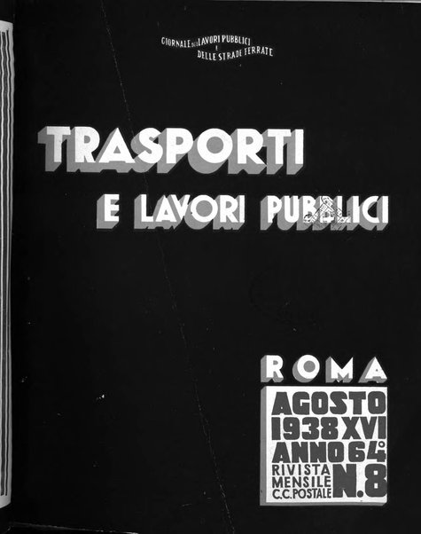 Trasporti e lavori pubblici giornale dei trasporti e dei lavori pubblici