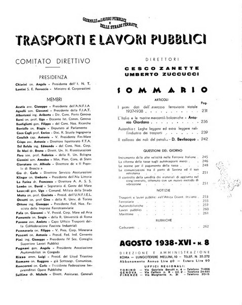 Trasporti e lavori pubblici giornale dei trasporti e dei lavori pubblici