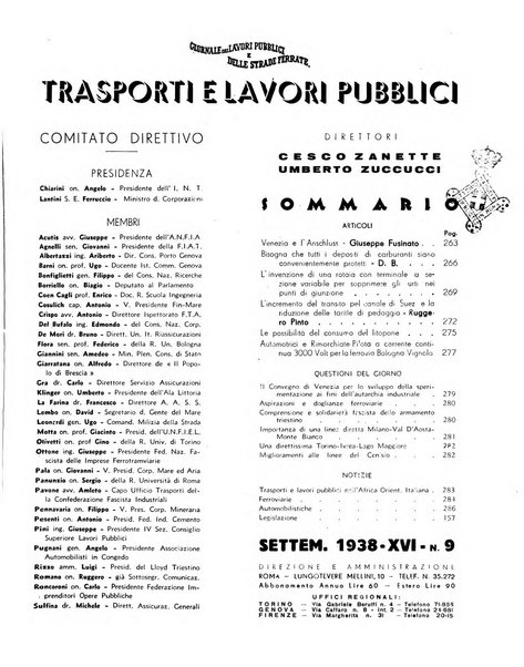 Trasporti e lavori pubblici giornale dei trasporti e dei lavori pubblici